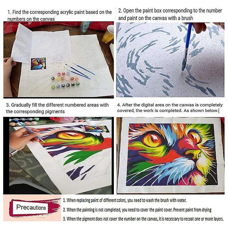 Paint By Numbers Art Oil Painting Color Elephant Living Room Bedroom Home Decoration Wall Decoratio