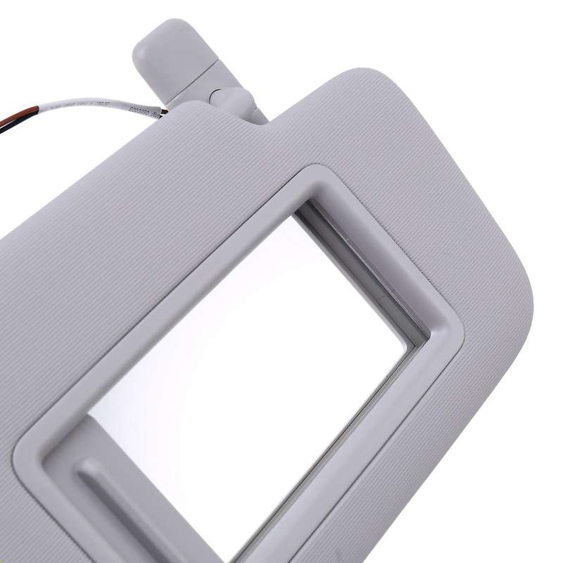 Pair Car Interior Sun Visor Shade with Makeup Mirror Gray for Golf MK7 2014-2017 5GG857551 5GG857552