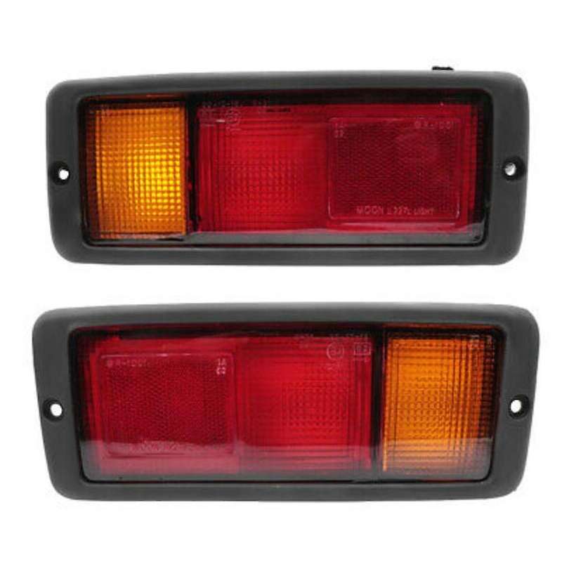 Pair Car Rear Bumper Tail Light Red Warning Brake Fog Lamp Accessories for Montero 1992-1999