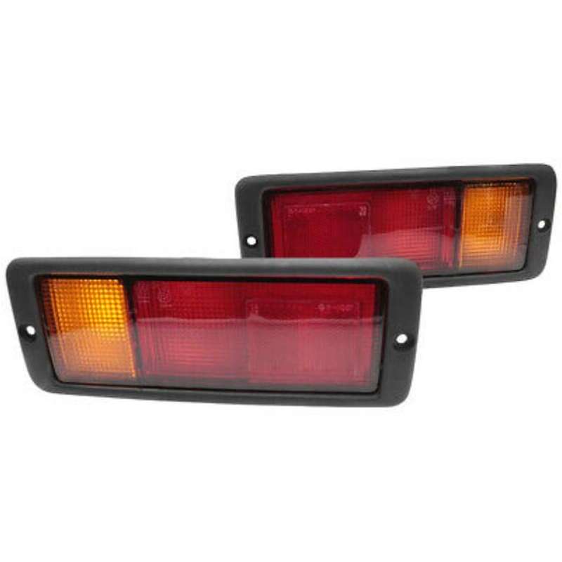 Pair Car Rear Bumper Tail Light Red Warning Brake Fog Lamp Accessories for Montero 1992-1999