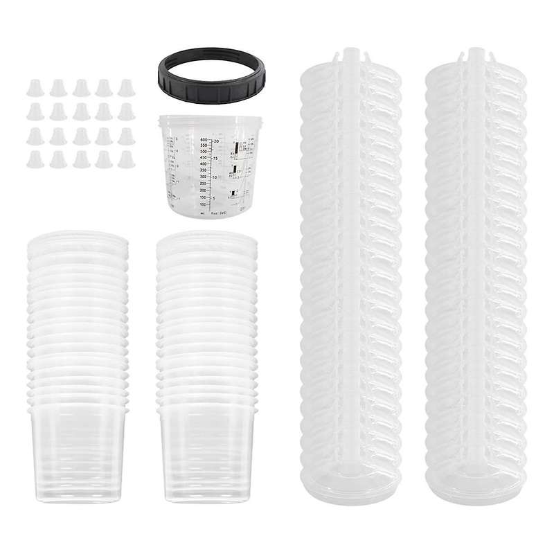 PaintGun Cup Mixing Cup System for Automotive HVLP Paint , 20 Oz (600 Ml) Kit