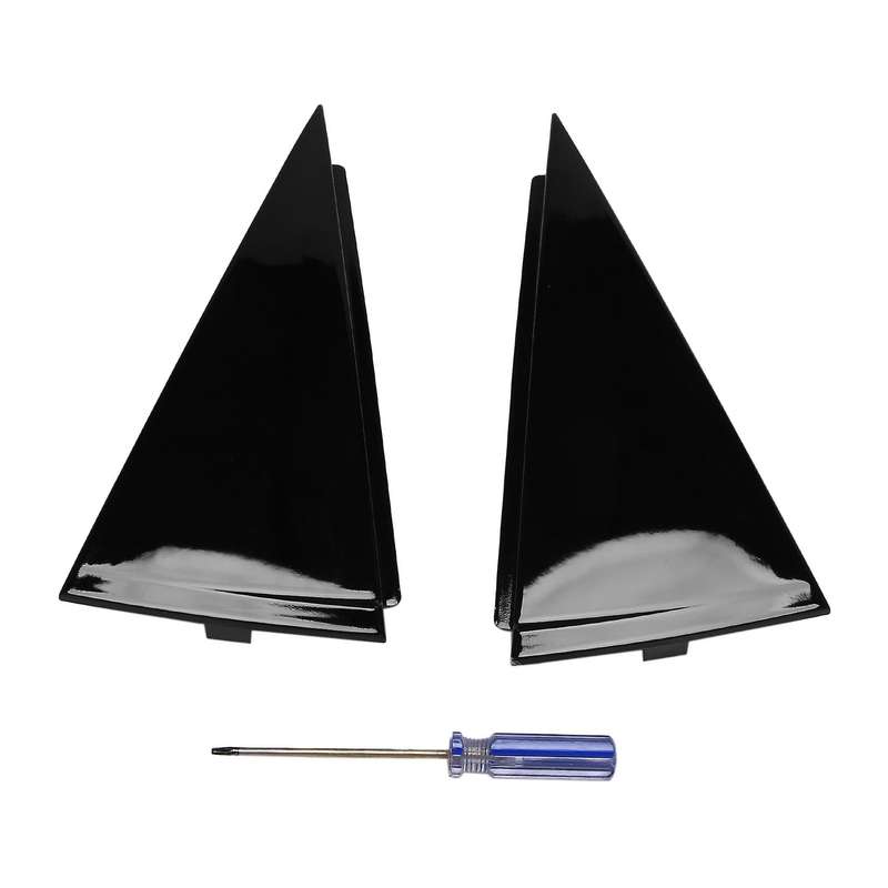 Pair Car Rear Window Moldings Triple-Cornered Trim Strips for 2011-2020
