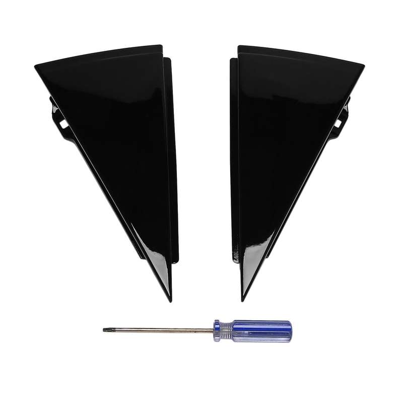 Pair Car Rear Window Moldings Triple-Cornered Trim Strips for 2011-2020