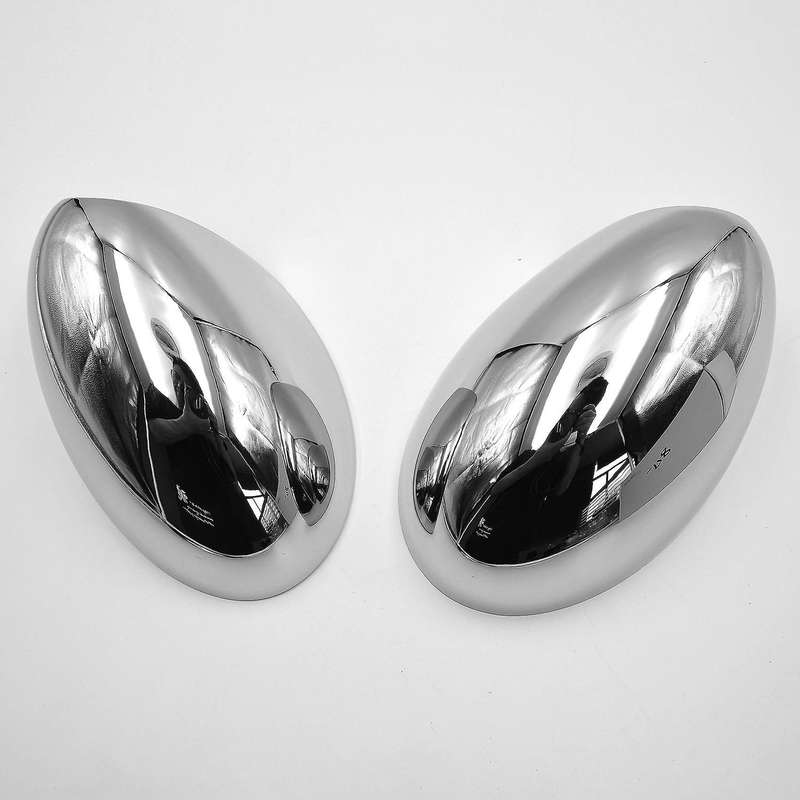 Pair Chrome Car Door Wing Rearview Mirror Cap Cover Tirm for 2001-2006