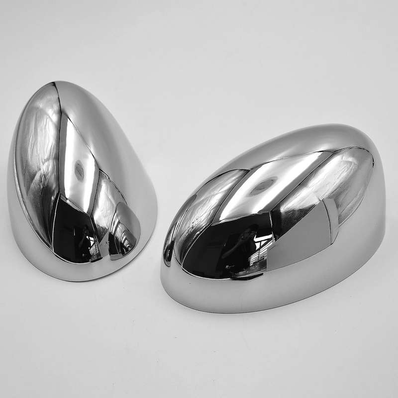 Pair Chrome Car Door Wing Rearview Mirror Cap Cover Tirm for 2001-2006