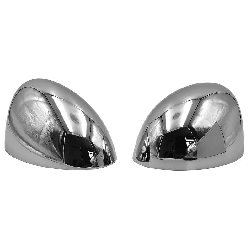 Pair Chrome Car Door Wing Rearview Mirror Cap Cover Tirm for 2001-2006