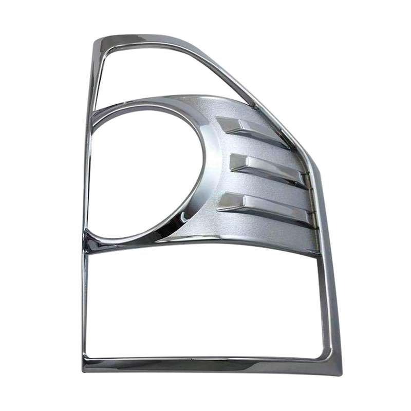 Pair Chrome Tail Lamp Cover for MONTERO Rear Light Decoration for V73 V75 V77 Warning Lights Frame