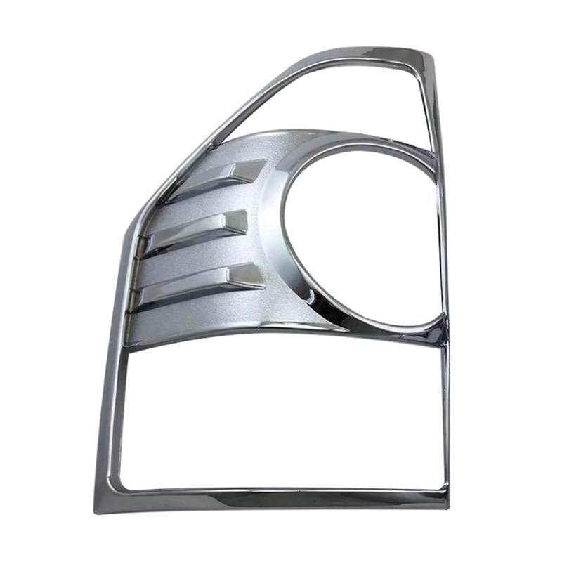 Pair Chrome Tail Lamp Cover for MONTERO Rear Light Decoration for V73 V75 V77 Warning Lights Frame