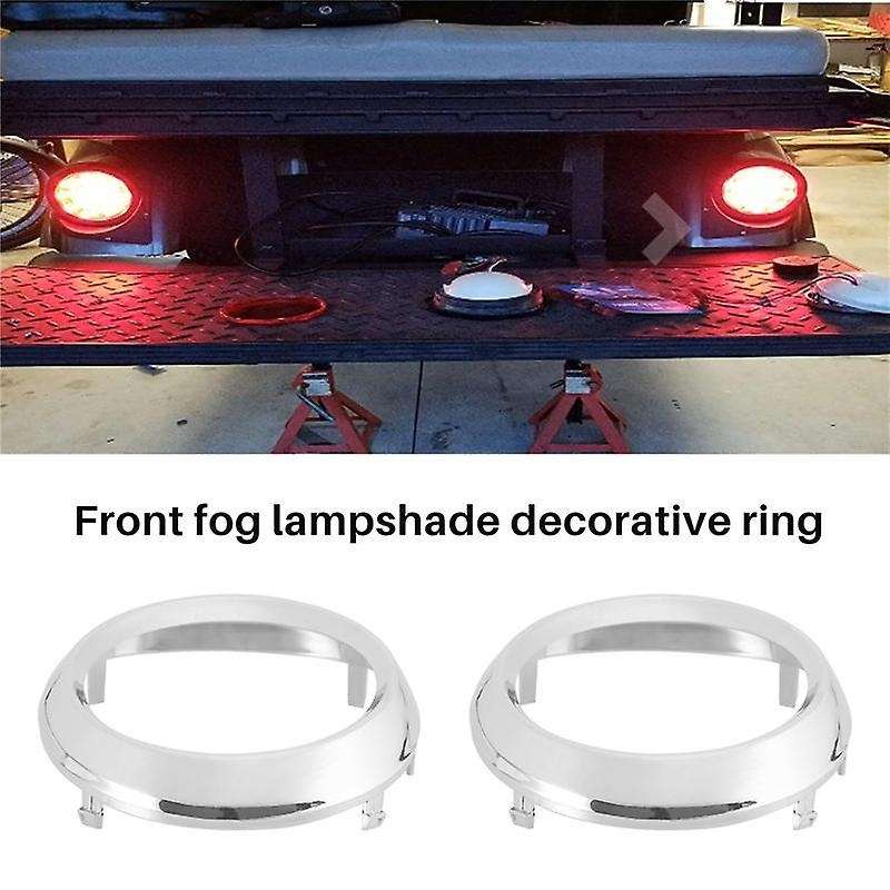 Pair Fog Light Lamp Bezel Cover for 2011-2017 Sienna Se Chrome Trim Rings 52713-08020 52712-08020