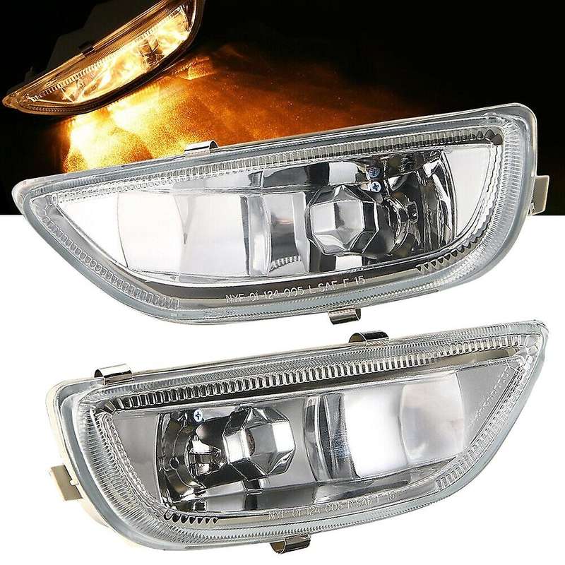 Pair Front Bumper Fog Light Clear Lens Driving Lamp Assembly for 2001 2002 81220-02030 81210-02040