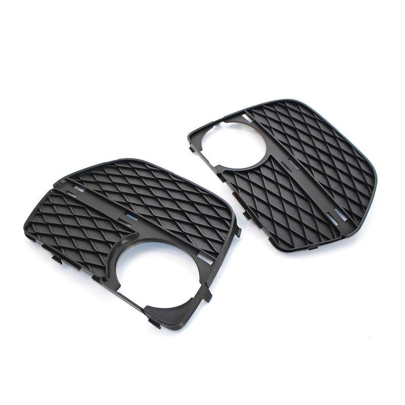 Pair Front Bumper Fog Lights Cover Fog Lamp Grilles for - X6 E71 2012-2014 51117312605 51117312606