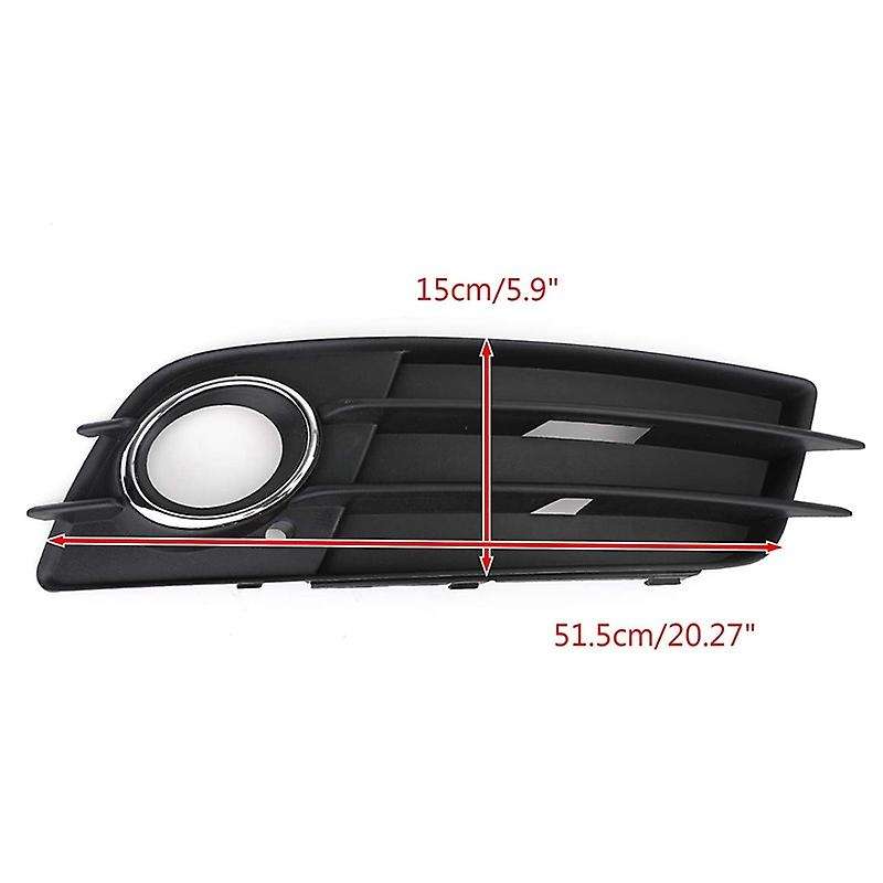Pair Front Bumper Fog Light Grille Fog Light Cover 8K0807681C 8K0807682C for A4 B8 2008 2009 2010 20