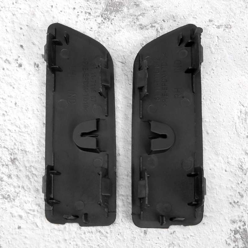 Pair Front Bumper Tow Hook Cover Unpainted 51117116671 51117116672 for - E53 X5 3.0I 4.4I 2004 2005