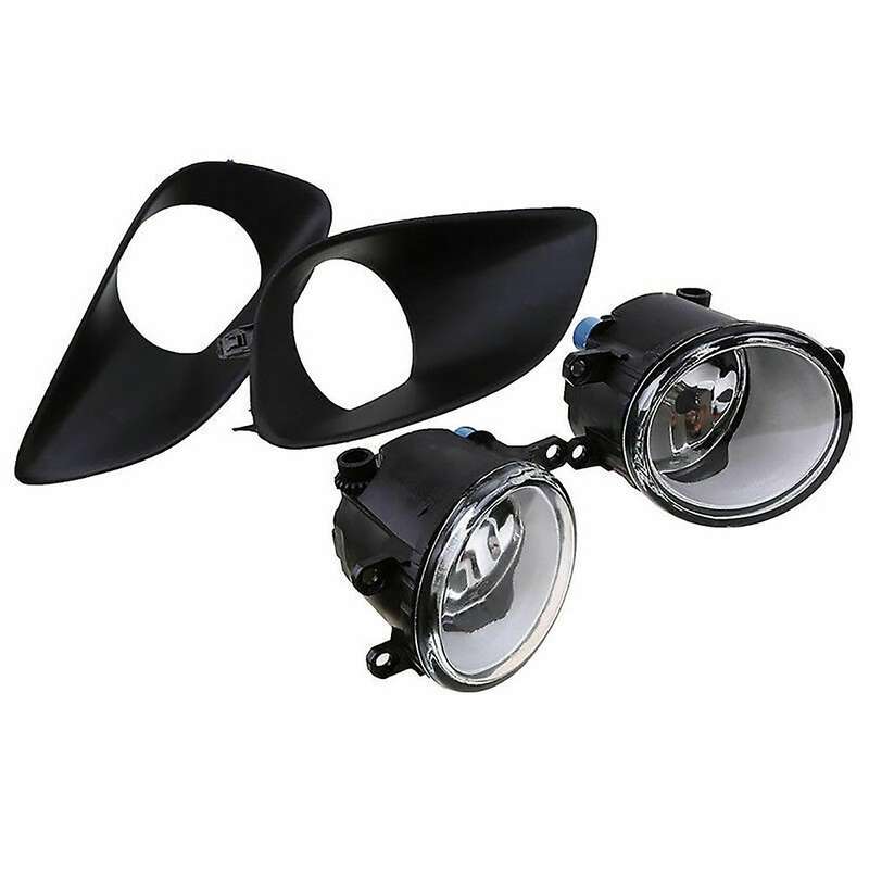 Pair Halogen Fog Light Cover Lamp Assembly with Bulb Cable & Switch for Vios/ Yaris Sedan 2007-2013