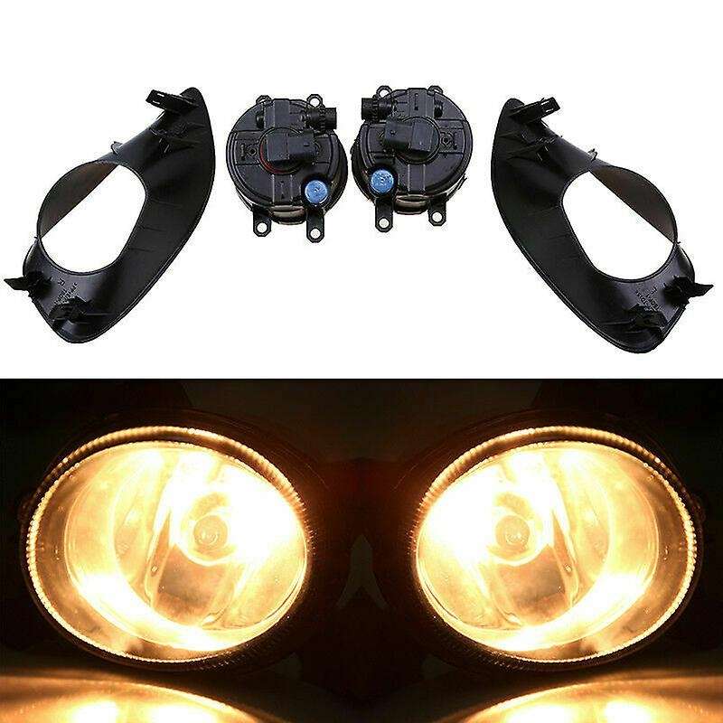 Pair Halogen Fog Light Cover Lamp Assembly with Bulb Cable & Switch for Vios/ Yaris Sedan 2007-2013