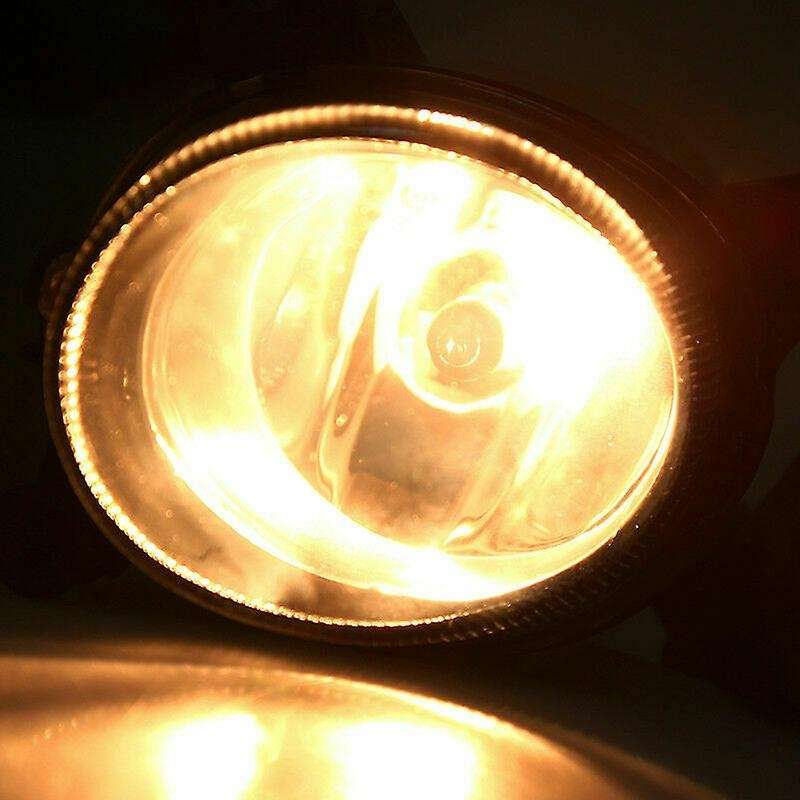 Pair Halogen Fog Light Cover Lamp Assembly with Bulb Cable & Switch for Vios/ Yaris Sedan 2007-2013