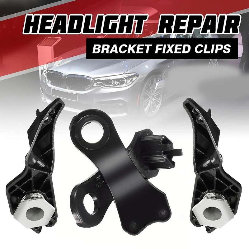 Pair Headlight Repair Bracket Fixed Clips for 5 Series E60 E61 2004 2005-2010 63126941478 6312694247