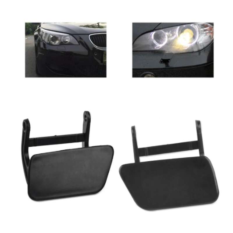 Pair Headlight Washer Nozzle Cover Cap & Lever L R 51117060585 51117060586 for - E60 E61 525I 528I 5