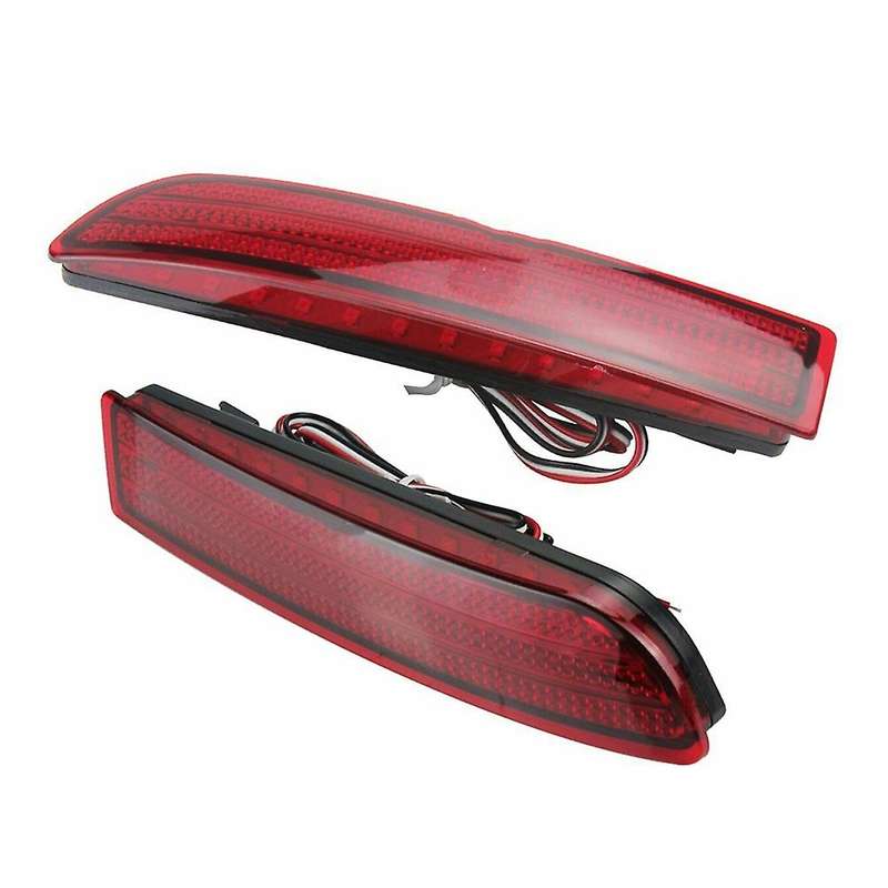 Pair LED Rear Bumper Reflector Light Tail Stop Signal Brake Fog Lamp for 2006-2012 PREVIA Alphard 20