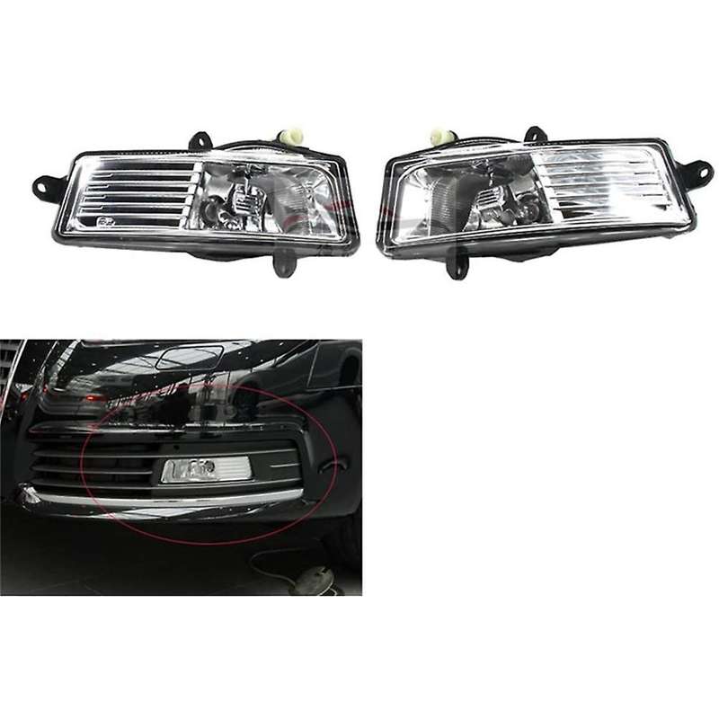 Pair Left + Right Fog Light Driving Light Fog Lamp with Bulb for- A6 C6 A6 2009-2011 4F0941699A