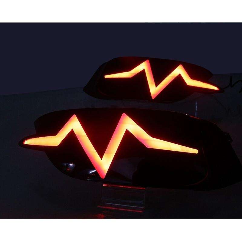 Pair LED Rear Bumper Tail Brake Light Lamp for 2016-2017