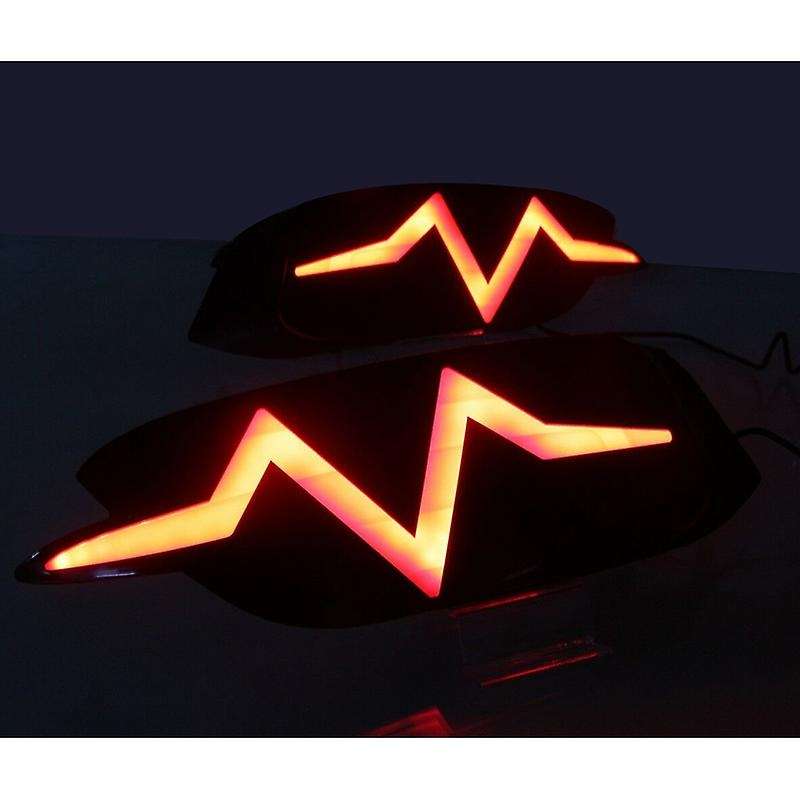Pair LED Rear Bumper Tail Brake Light Lamp for 2016-2017