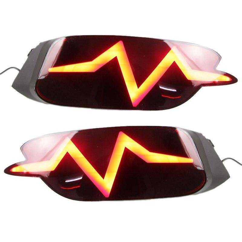 Pair LED Rear Bumper Tail Brake Light Lamp for 2016-2017