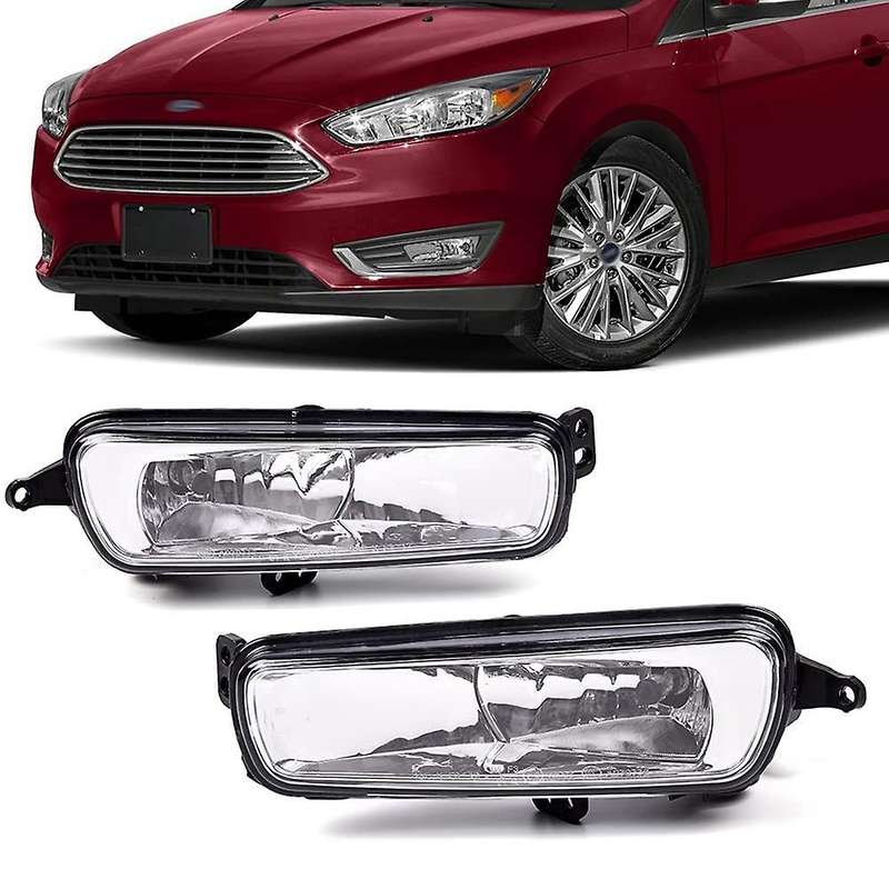Pair Left + Right Fog Light Driving Light Lamp with Bulb for FOCUS 2015-2017 F1EB-15A255-AB F1EB-15A