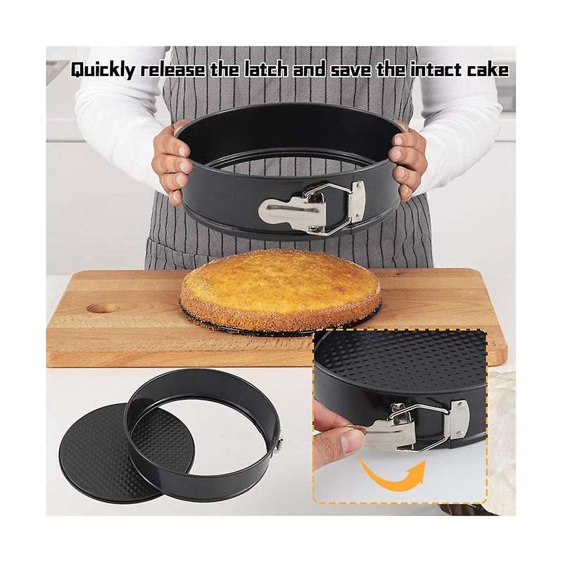 Pan 3 (4/7/9inch) Cake Pans Sets for Baking - Leakproof 3 Tier Cake Pan Bakeware