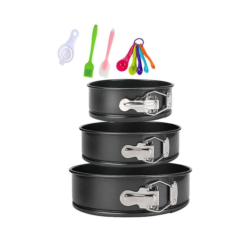 Pan 3 (4/7/9inch) Cake Pans Sets for Baking - Leakproof 3 Tier Cake Pan Bakeware