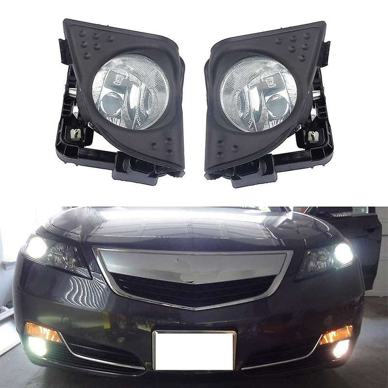 Pair New Fog Lamp Light Assembly for Accord TSX 2009 2010 Accessories 33900-TP5-H01 33950-TP5-H01