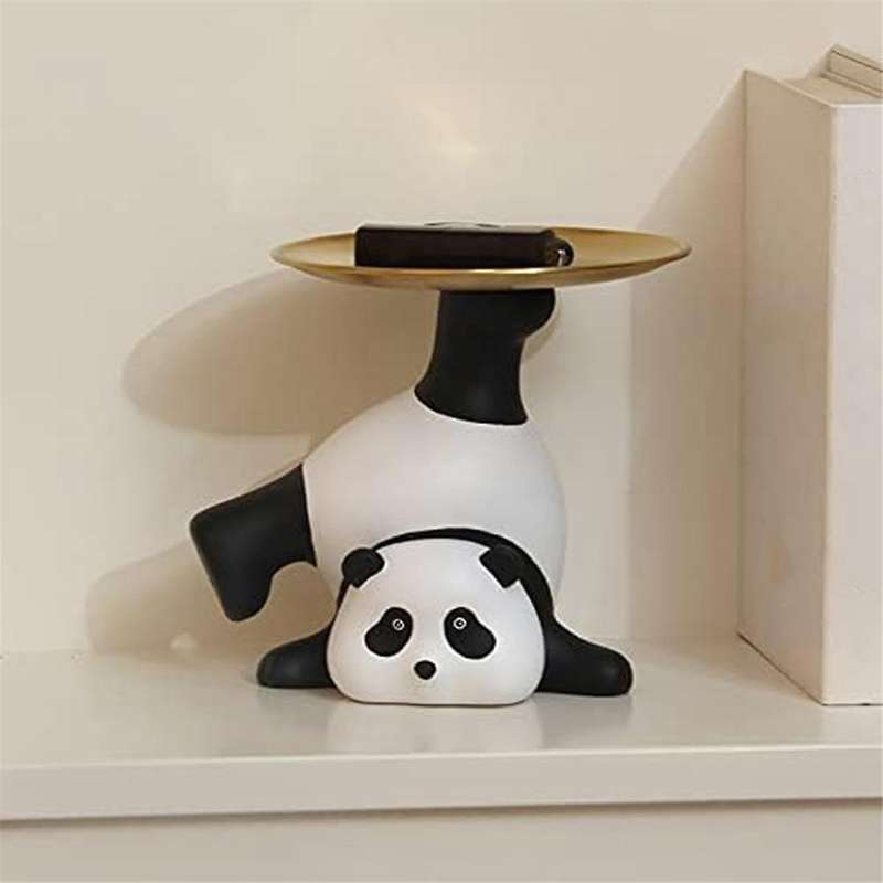 Panda Storage Decoration Entrance Tray Trinket Dish Key Ring Stand Home Decorations Bracelets Porch