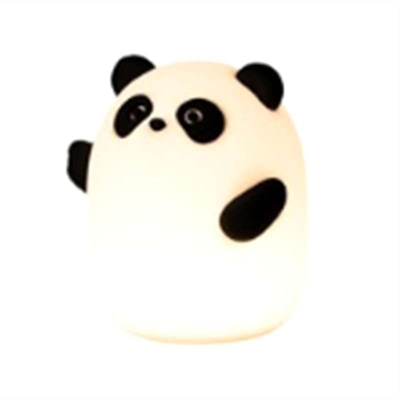 Panda Night Light, Cute Squishy Dimmable Touch Animal Lamp, 3 Level LED Food Grade Silicone Light fo