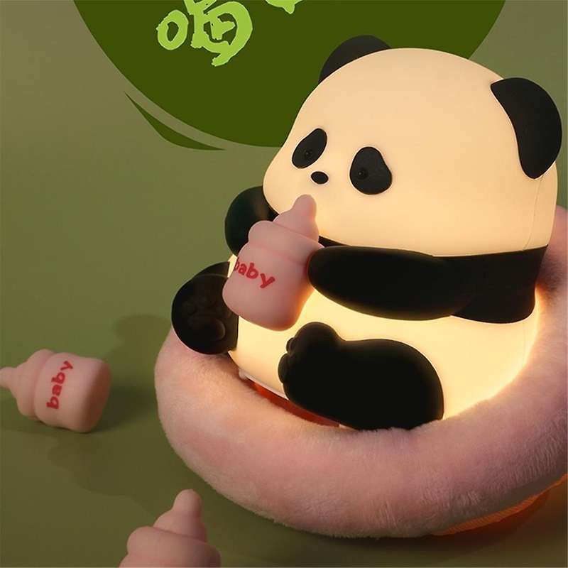 Panda Night Light-Baby , Squishy Dimmable Led Panda Lamp, Kawaii Panda Gifts Stuff, Cute Decor for B