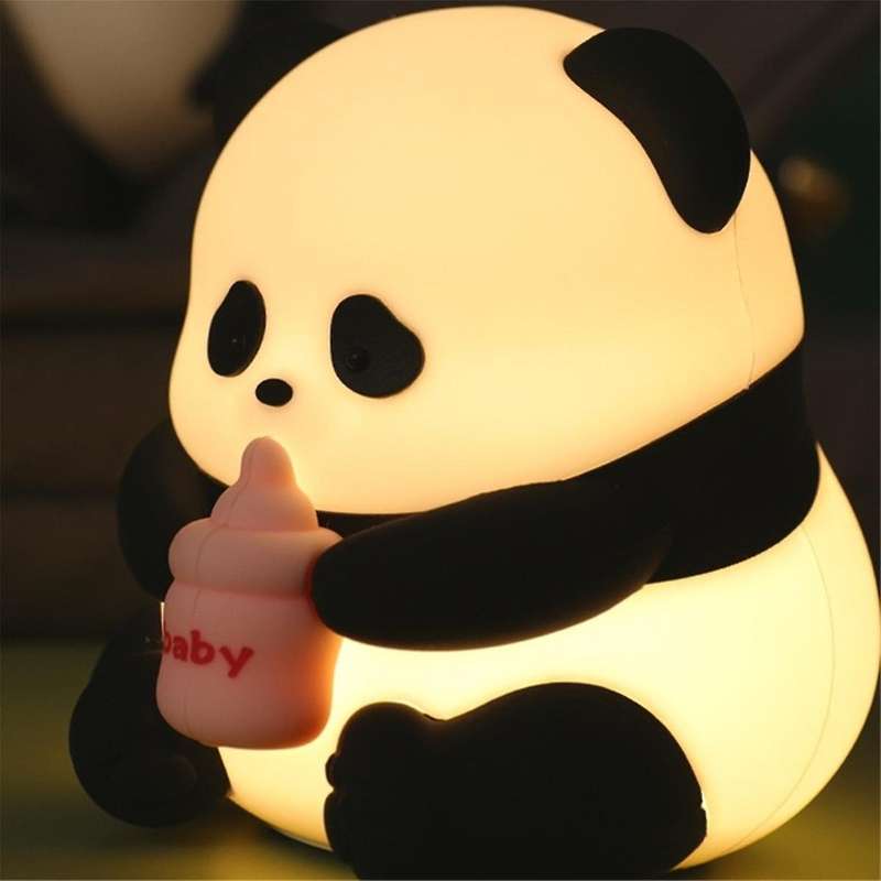Panda Night Light-Baby , Squishy Dimmable Led Panda Lamp, Kawaii Panda Gifts Stuff, Cute Decor for B