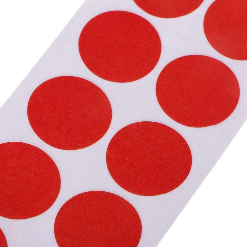 Paper Self Adhesive Target Paster Splatter Stickers Patches for Training Hunting Pratice Red Color