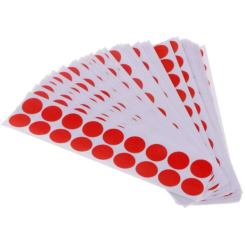 Paper Self Adhesive Target Paster Splatter Stickers Patches for Training Hunting Pratice Red Color