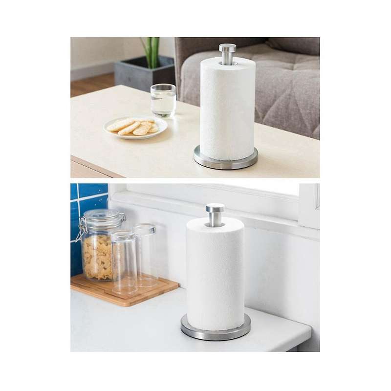 Paper Towel Holder Countertop, Standing Paper Towel Roll Holder for Kitchen Bathroom for One-handed