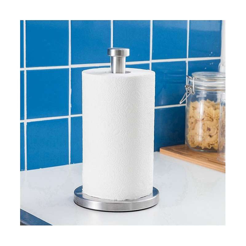 Paper Towel Holder Countertop, Standing Paper Towel Roll Holder for Kitchen Bathroom for One-handed