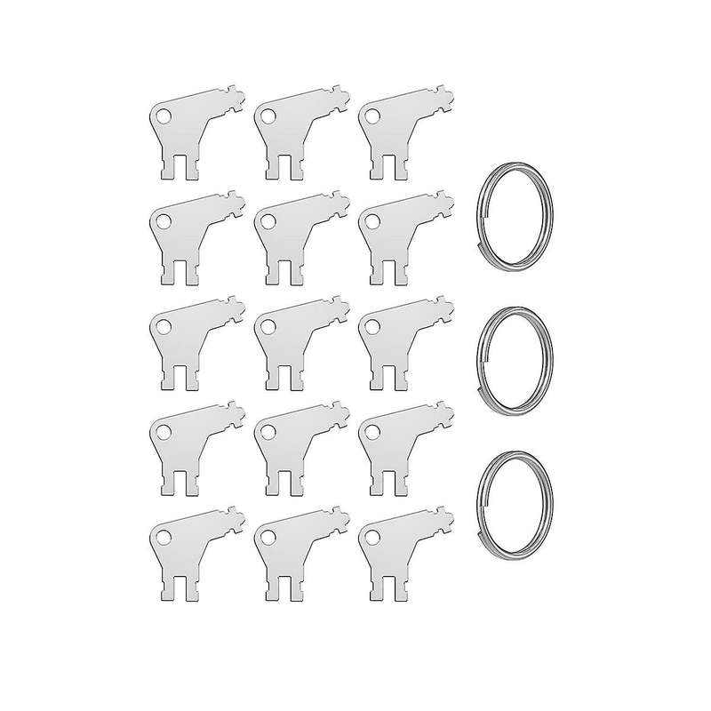 Paper Towel Dispenser Key, 15Pcs Universal Dispenser Key for Paper Towel and Toilet Paper Dispenser