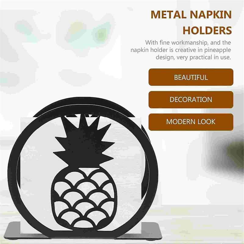 Papertowel Dispenser Desktop Tissue Rack Metal Pineapples Napkin Stand Paper Napkin Holder