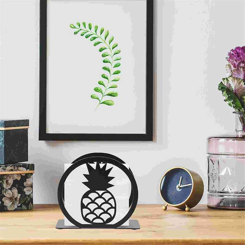 Papertowel Dispenser Desktop Tissue Rack Metal Pineapples Napkin Stand Paper Napkin Holder