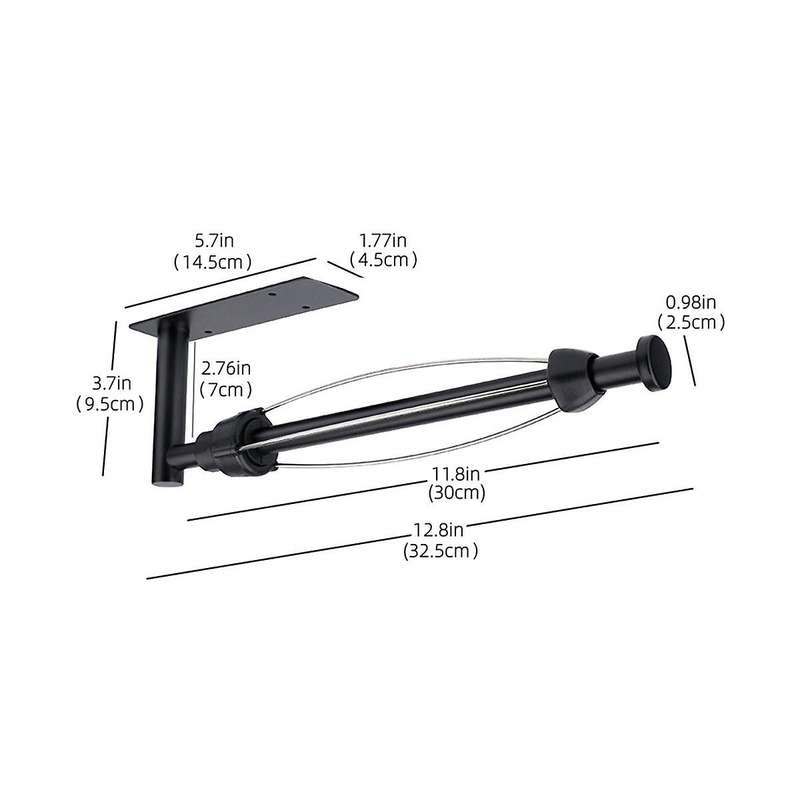 Paper Towel Holder Under Cabinet Single Hand Operable Wall Mount Paper Towel Holder with Damping Eff