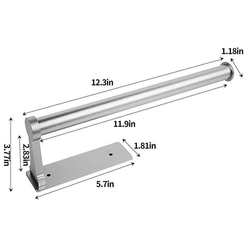 Paper Towel Holder,Paper Towel Holder Under Cabinet ,Aluminum Alloy Paper Towel Holder Sturdy and D