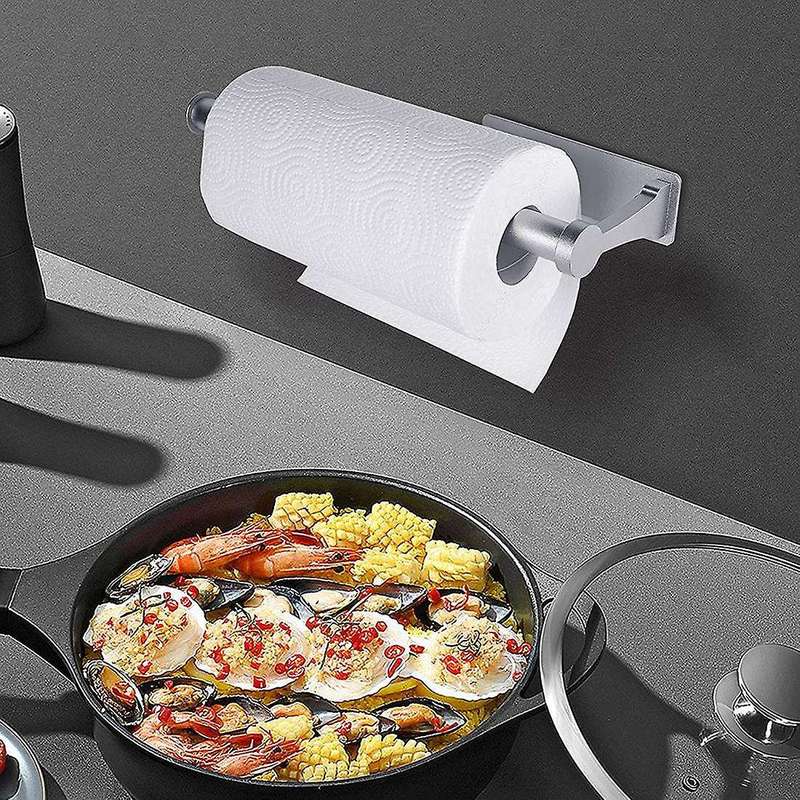 Paper Towel Holder,Paper Towel Holder Under Cabinet ,Aluminum Alloy Paper Towel Holder Sturdy and D