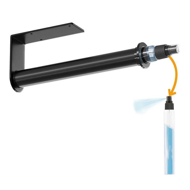Paper Towel Holder with Spray Bottle,Hanging Wall Mount Papertowels Roller for Kitchen and Bathroom
