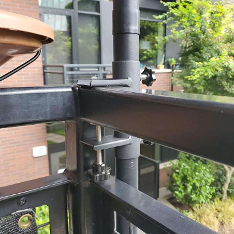 Parasol Holder Patio Umbrella Stand Mount Umbrella Stand Steel Bench Buddy Umbrella Holder Fixed Cli