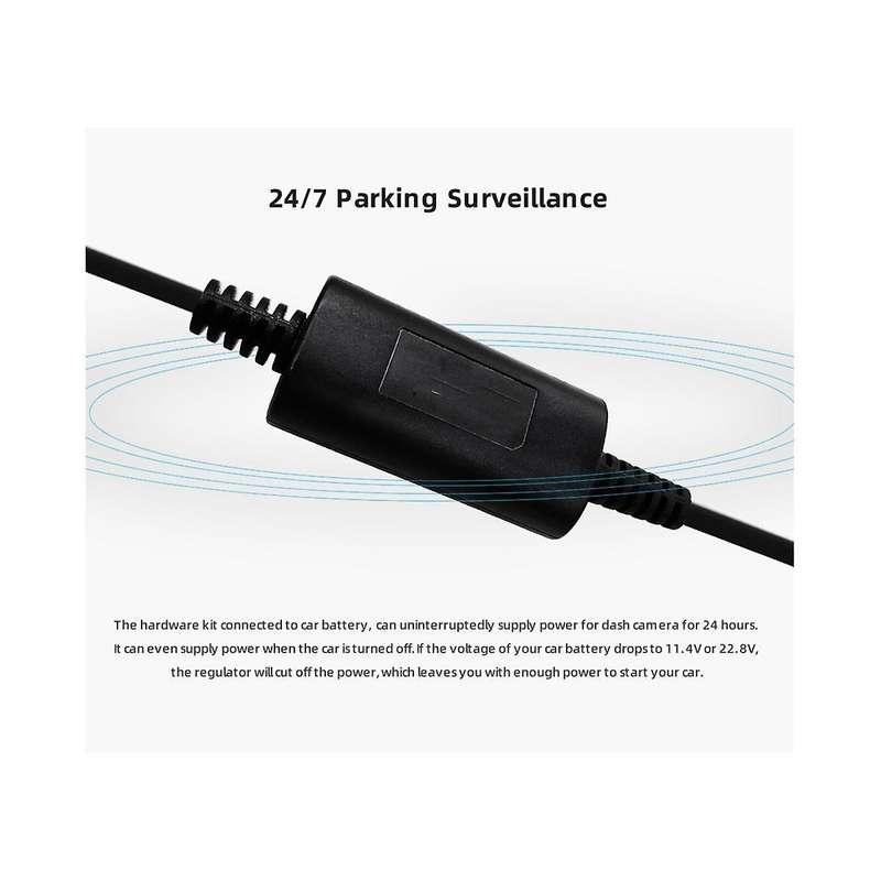 Parking Surveillance Cable for 4k A800 A800s Wide A500 A500s for Car Dvr 24h Parking Monitor Hardwi