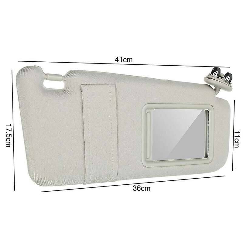 Passenger Side Beige Sun Visor for 2006-2011 without Sunroof 74310-06750-E0 7431006750E0