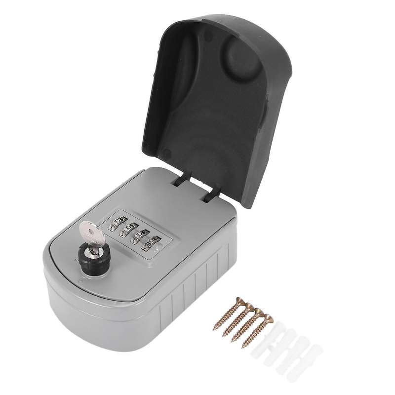Password Key Storage Lock Box Key Bag Lock Box Wall Mounted Key Safe Storage Weatherproof Box for Ho